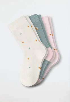 Baby-Stoppersocken 3er-Pack Punkte mehrfarbig - Legwear Baby