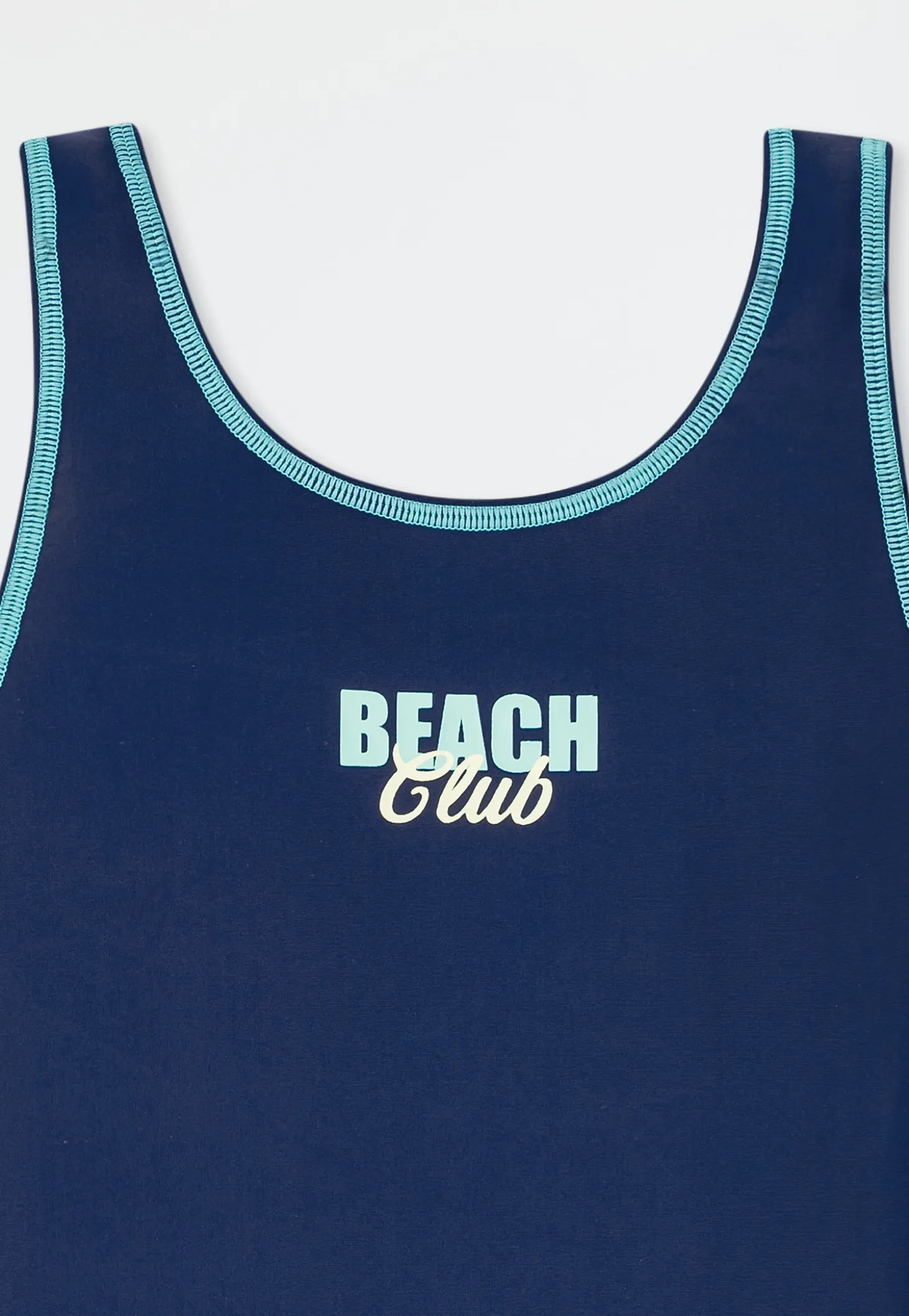 Badeanzug Schulsport blau - Aqua