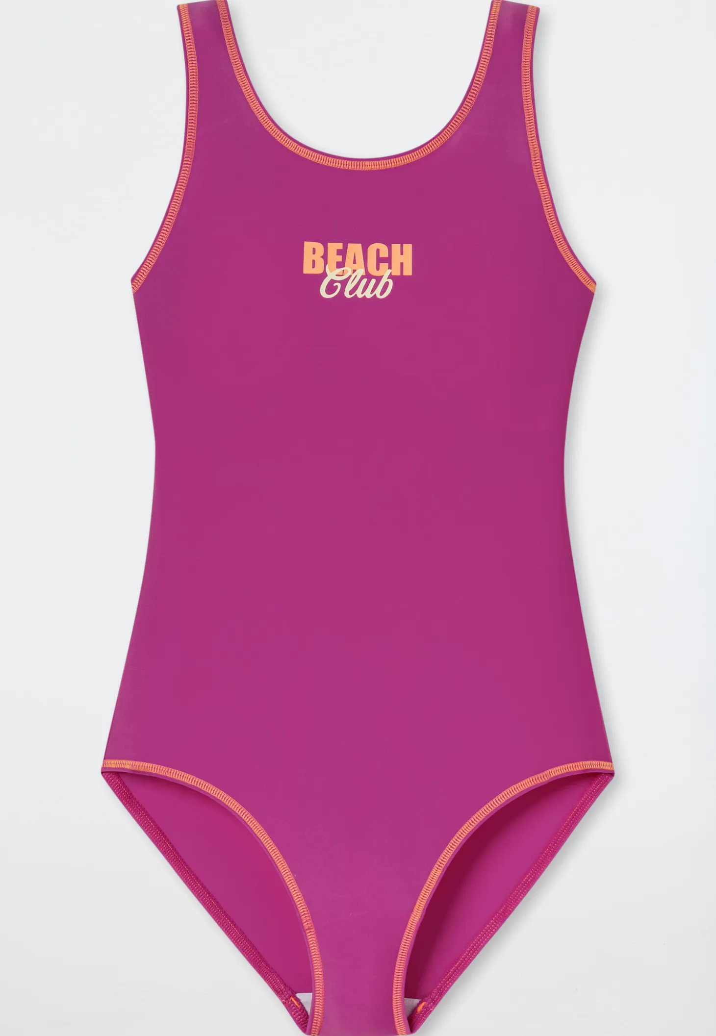Badeanzug Schulsport fuchsia - Aqua