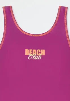Badeanzug Schulsport fuchsia - Aqua