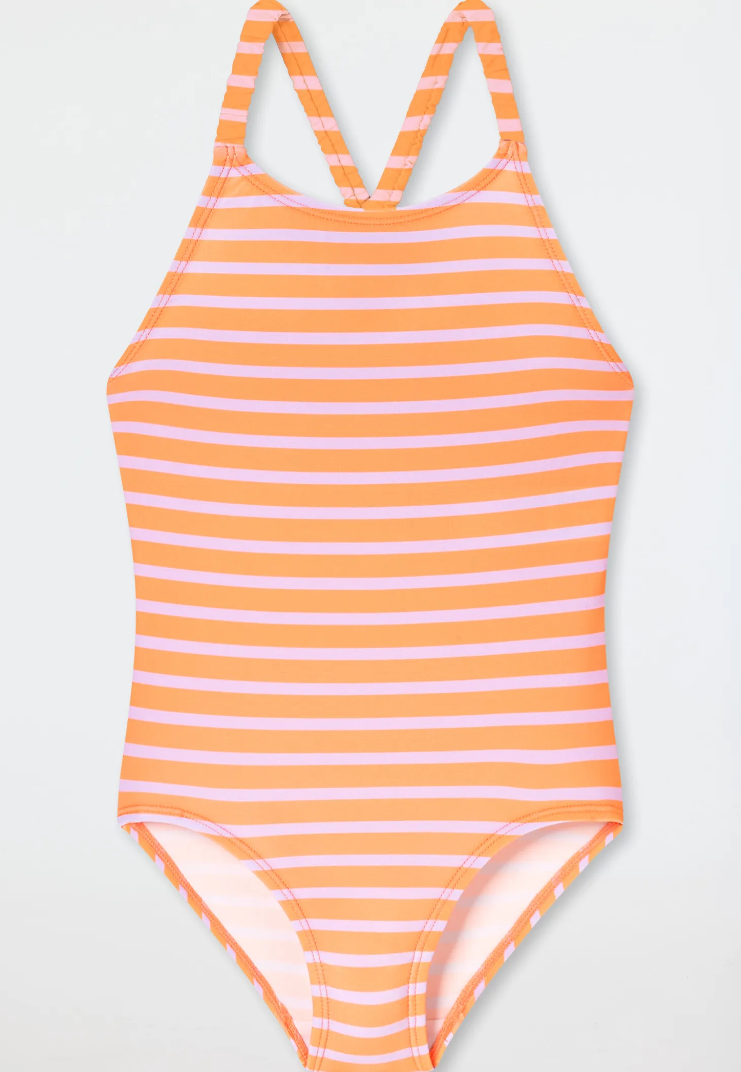 Badeanzug Wirkware UV-Schutz 40+ Streifen hellrot - Aqua