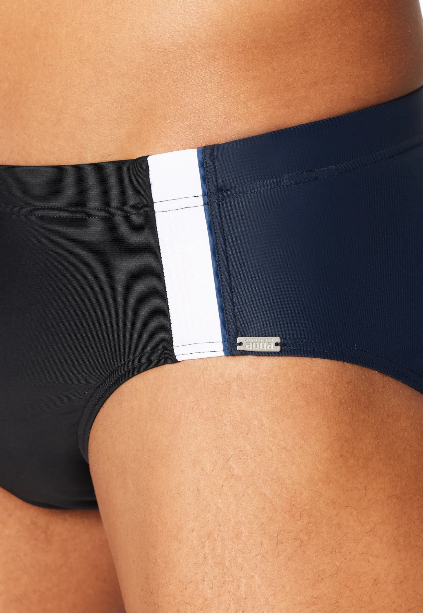 Badehose Schlüsseltasche schwarz - Aqua