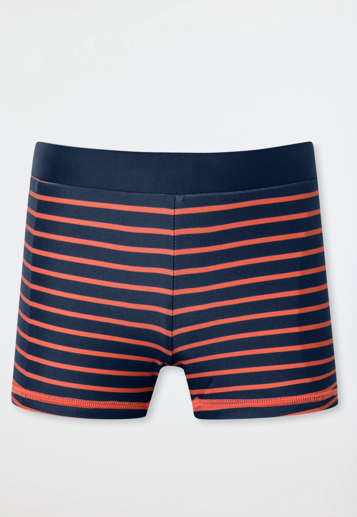 Badehose Single Jersey LSF40+ Streifen orange - Aqua