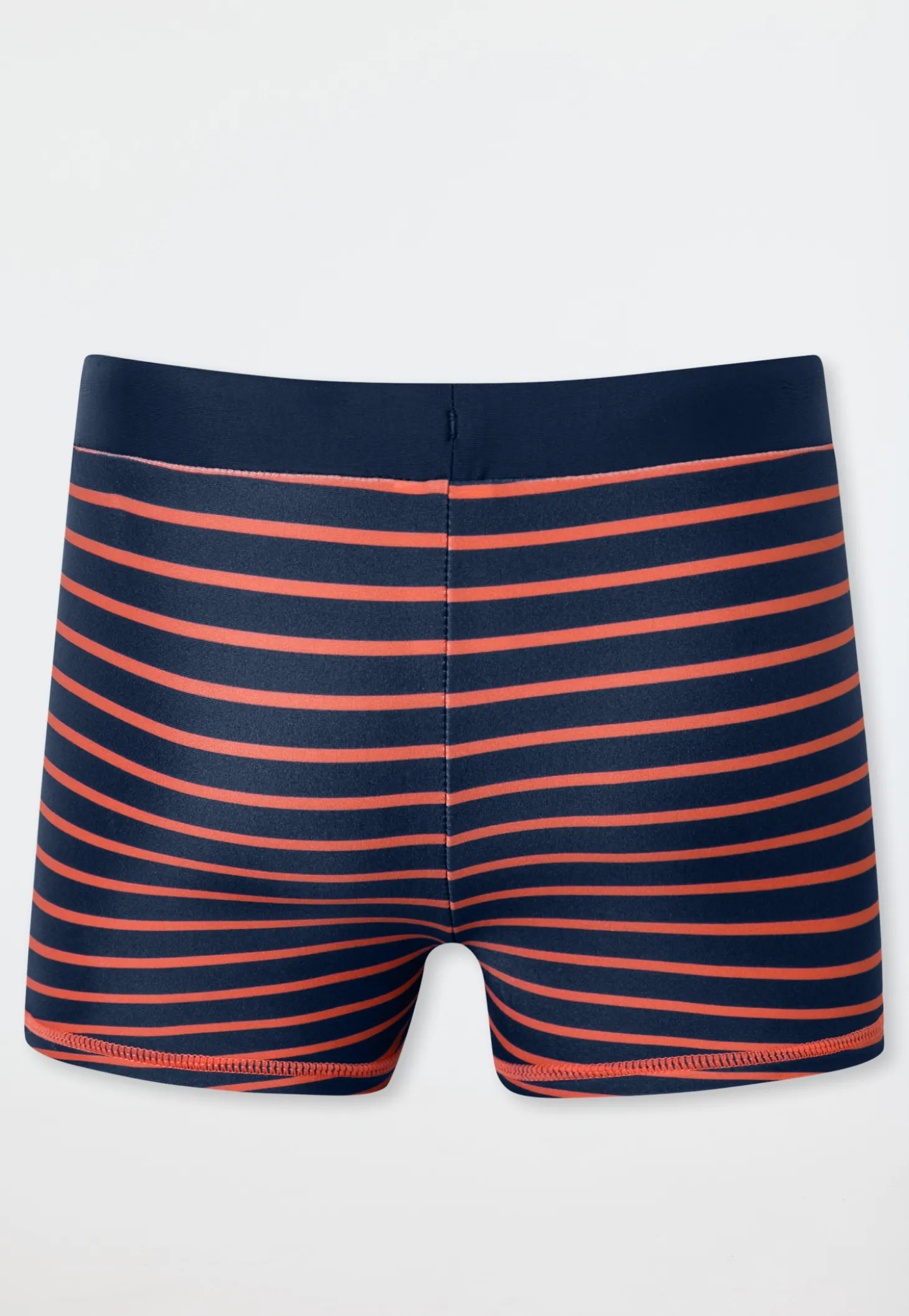 Badehose Single Jersey LSF40+ Streifen orange - Aqua