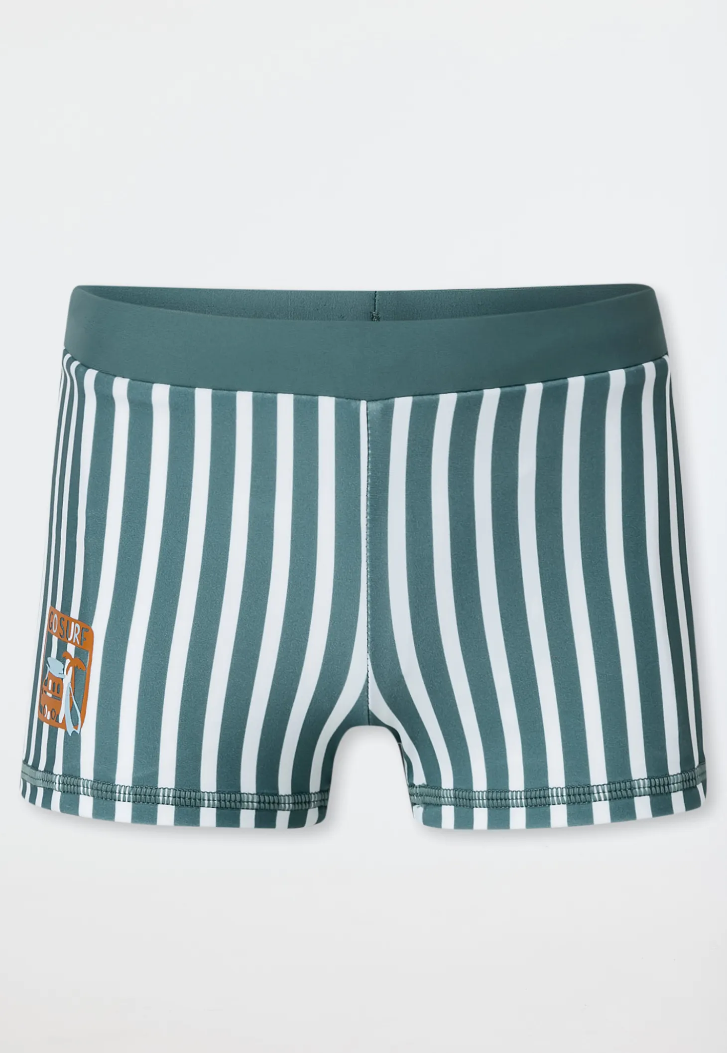 Badehose UV-Schutz 40+ Streifen mineral - Aqua