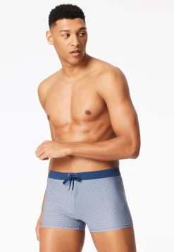 Badehose Wirkware blau gemustert - Aqua