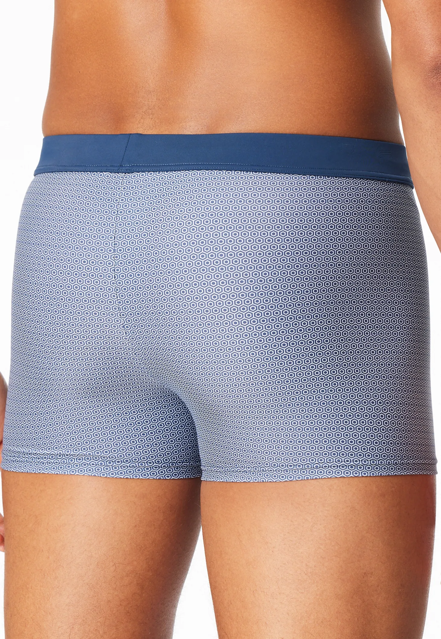 Badehose Wirkware blau gemustert - Aqua