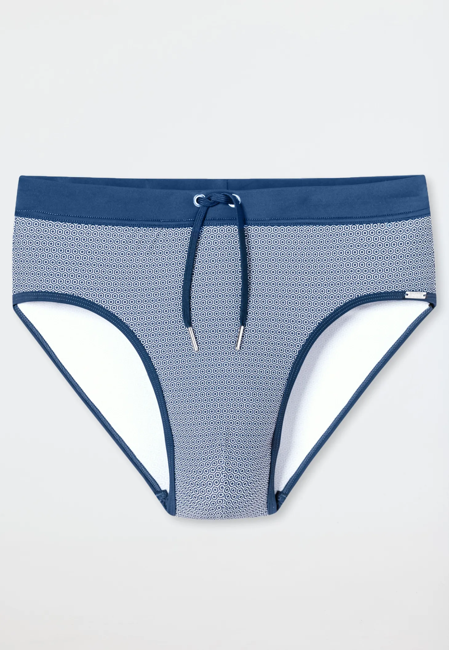 Badehose Wirkware blau gemustert - Aqua