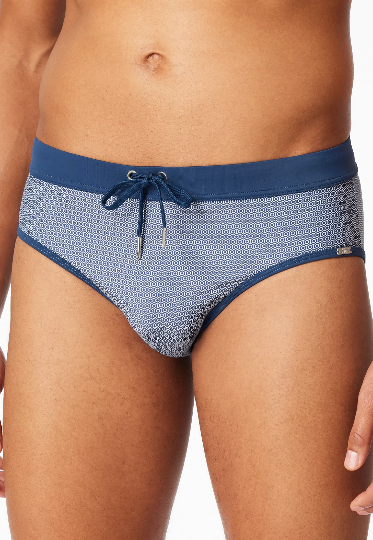 Badehose Wirkware blau gemustert - Aqua
