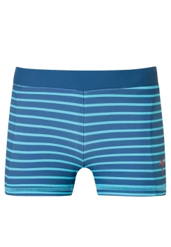 Badehose Wirkware recycelt LSF40+ Streifen aqua - Aqua