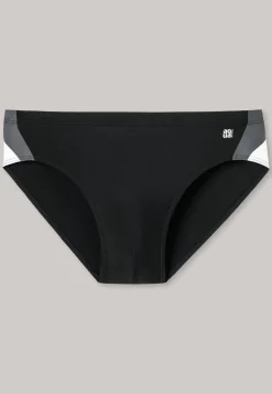 Badehose Wirkware seitliche Streifen schwarz - Nautical Active