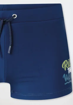 Badehose Wirkware UV-Schutz 40+ Schulsport navy - Aqua