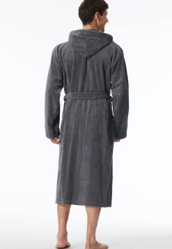 Bademantel Frottee grau - Essentials