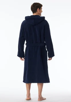 Bademantel Frottee navyblau - Essentials