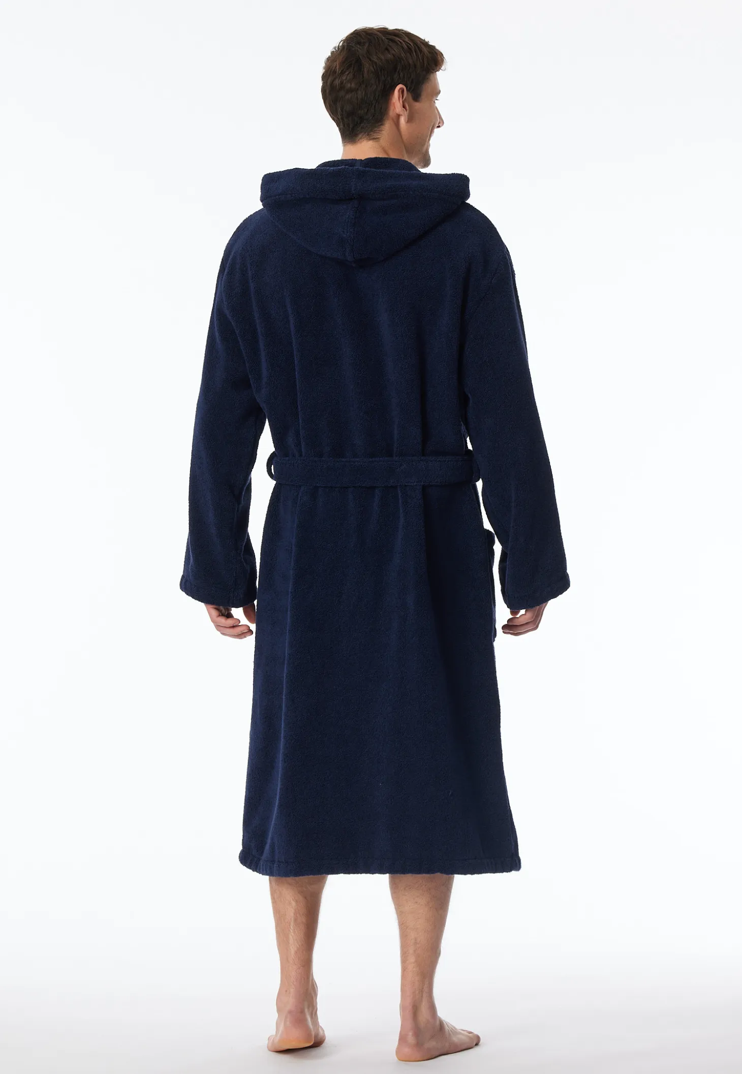 Bademantel Frottee navyblau - Essentials