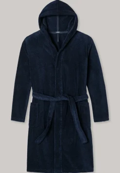 Bademantel mit Kapuze, 120 cm navy - Essentials