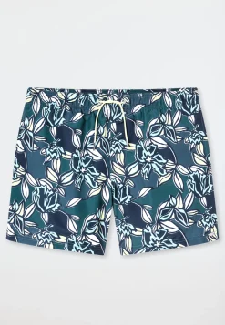 Badeshorts Webware multicolor gemustert - Aqua