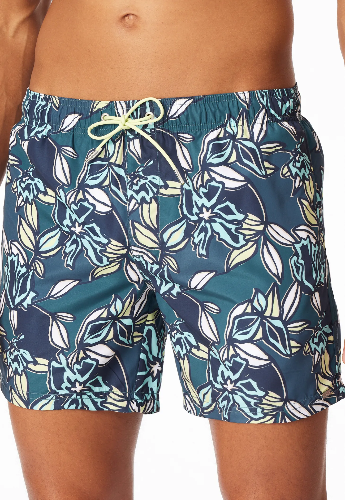 Badeshorts Webware multicolor gemustert - Aqua