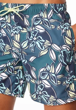 Badeshorts Webware multicolor gemustert - Aqua