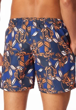 Badeshorts Webware multicolor gemustert - Aqua