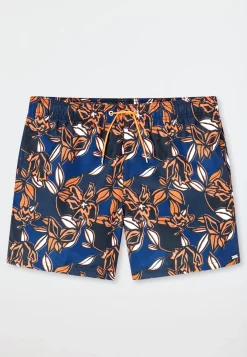 Badeshorts Webware multicolor gemustert - Aqua