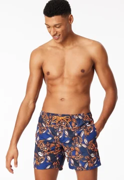 Badeshorts Webware multicolor gemustert - Aqua