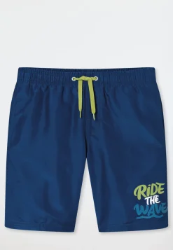 Badeshorts Webware navy - Aqua