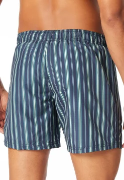 Badeshorts Webware Streifen lime - Aqua