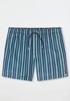 Badeshorts Webware Streifen lime - Aqua