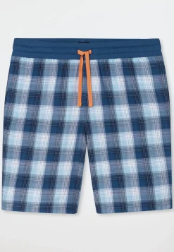 Bermuda Webware pacific blue kariert - Mix+Relax
