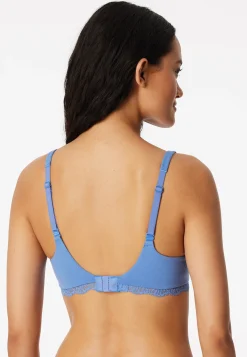 BH mit Schale Spitze aqua - Unique Cotton