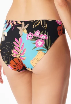 Bikinislip Blumen multicolor - Aqua