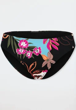 Bikinislip Blumen multicolor - Aqua