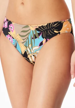 Bikinislip Blumen multicolor - Aqua
