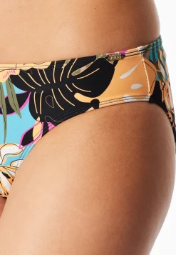 Bikinislip Blumen multicolor - Aqua