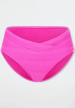 Bikinislip Retro Streifen fuchsia - Aqua