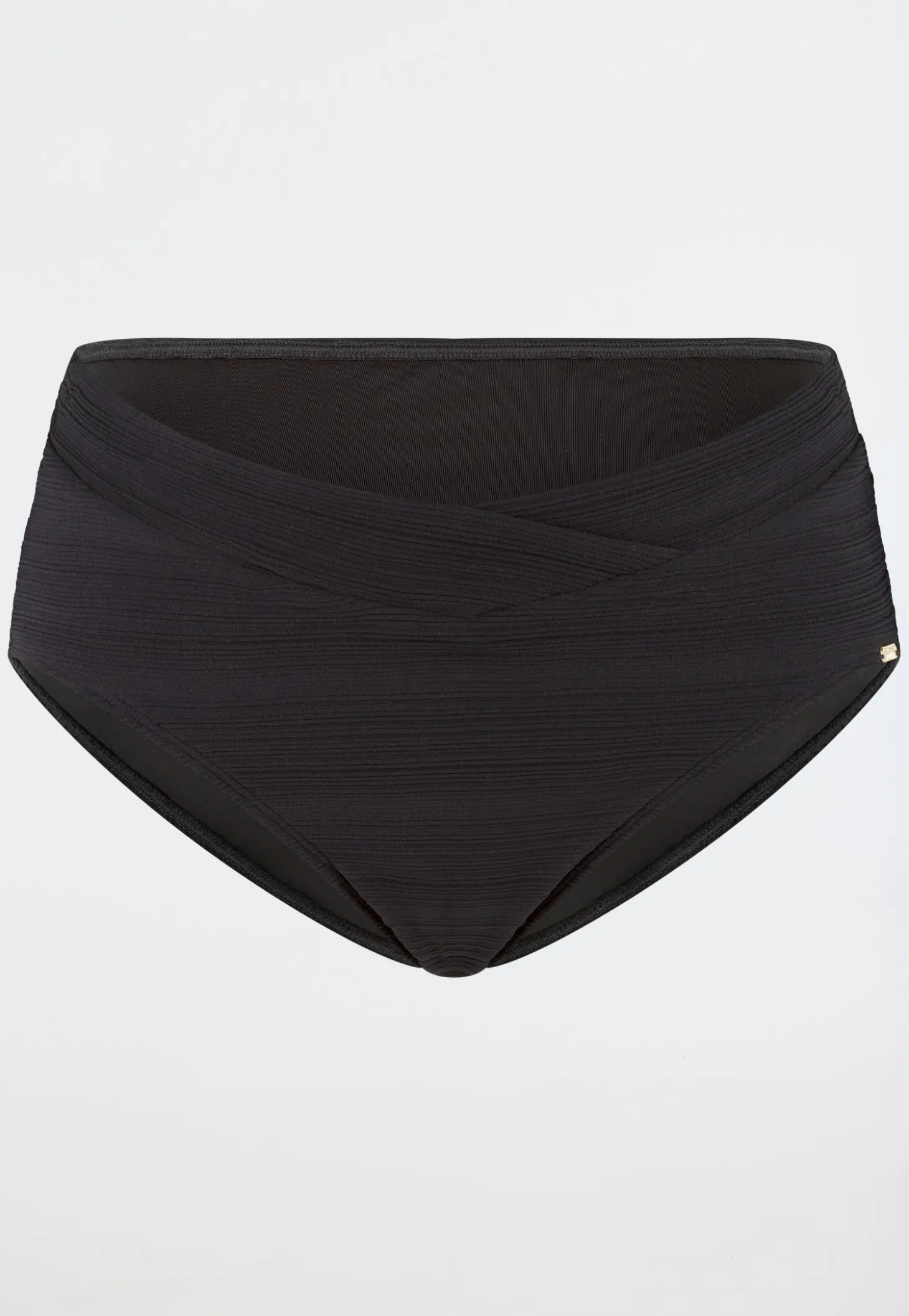 Bikinislip Retro Streifen schwarz - Aqua