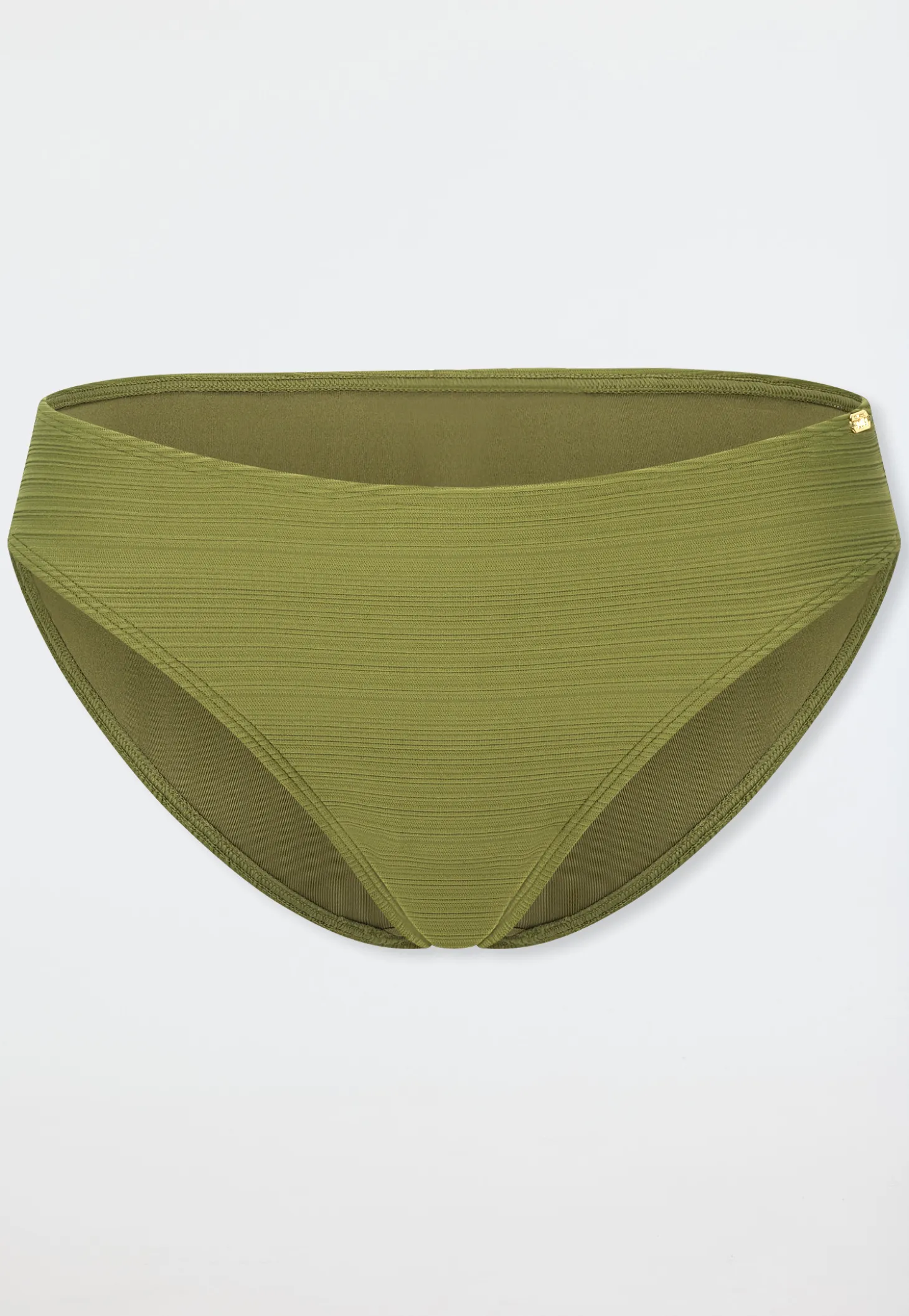 Bikinislip Streifen oliv - Aqua