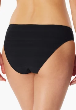 Bikinislip Streifen schwarz - Aqua