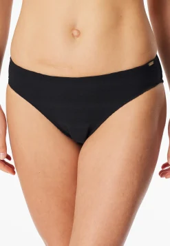 Bikinislip Streifen schwarz - Aqua