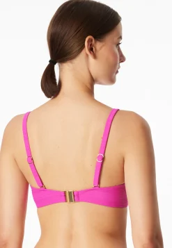 Bikini-Top mit Schale fuchsia - Aqua