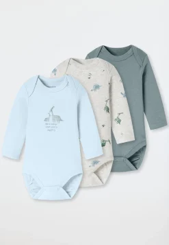 Bodys langarm Dinos mehrfarbig - Baby