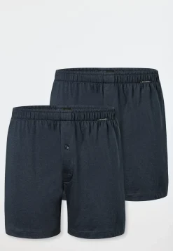 Boxershorts 2er-Pack Jersey nachtblau - Boxershorts Multipacks