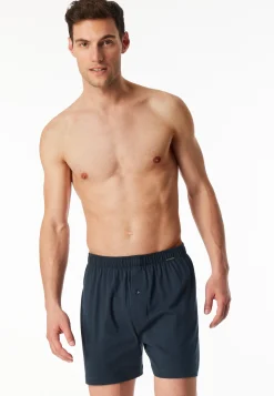 Boxershorts 2er-Pack Jersey schwarz/petrol - Boxershorts Multipacks
