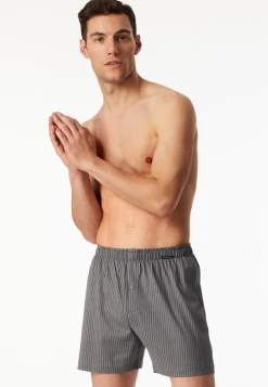 Boxershorts 2er-Pack Jersey uni gemustert - Boxershorts Multipack
