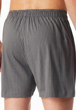 Boxershorts 2er-Pack Jersey uni gemustert - Boxershorts Multipack