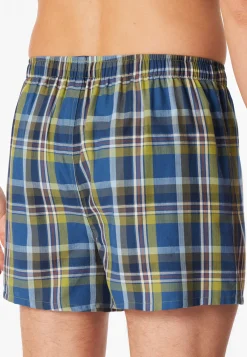 Boxershorts 2er-Pack Webware gemustert - Boxershorts Multipack