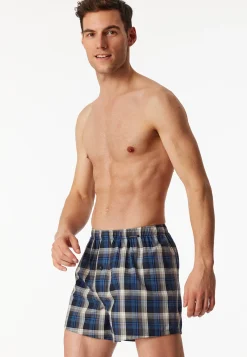 Boxershorts 2er-Pack Webware Karo mehrfarbig - Boxershorts Multipack