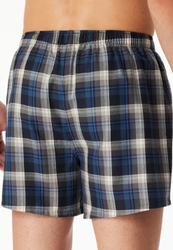 Boxershorts 2er-Pack Webware Karo mehrfarbig - Boxershorts Multipack