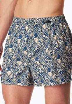 Boxershorts 2er-Pack Webware mehrfarbig gemustert - Boxershorts Multipack